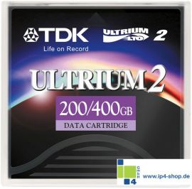 TDK LTO2 Ultrium 2 Data Cartridge 200GB /  400GB Tape / Band D2405-LTO2...